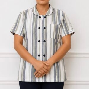 Alternative view of Lina stripe buttons